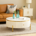 Ali.G.I - Troupe Marble Round Coffee Table (AGI-310)