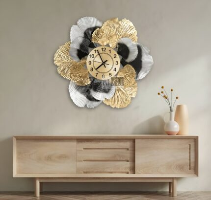 Ali.G.I-Floral-Inspired Decorative Wall Clock (AGI-344)