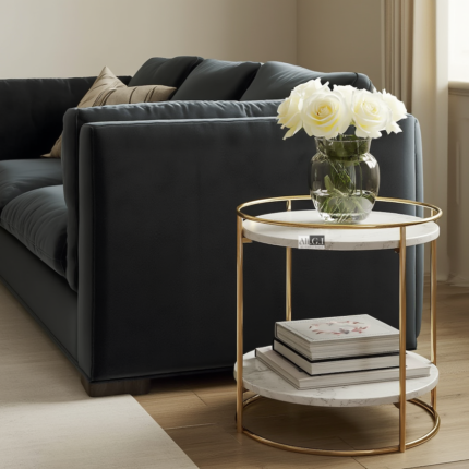 Ali.G.I - Accent 2 Tier Marble Top Side Table (AGI-322)