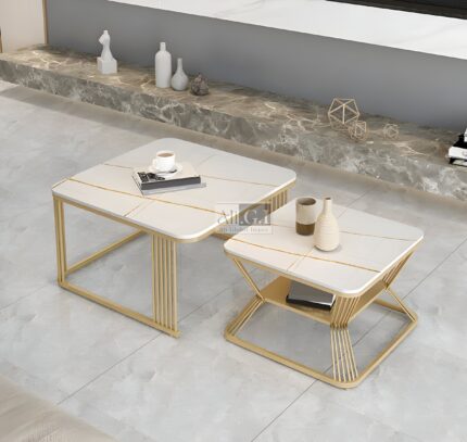 Ali.G.I – Modern Marble Top Nesting Coffee Table Set (AGI-353)