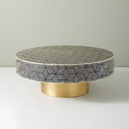Ali.G.I - Modern Round Table with Geometric Pattern (AGI-385)