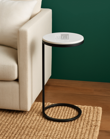 Ali.G.I-Grace Round Side Table with Slim Frame Design (AGI-419)