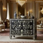 Ali.G.I-Contemporary Resin Inlay 3 Drawer Chest (AGI-520)