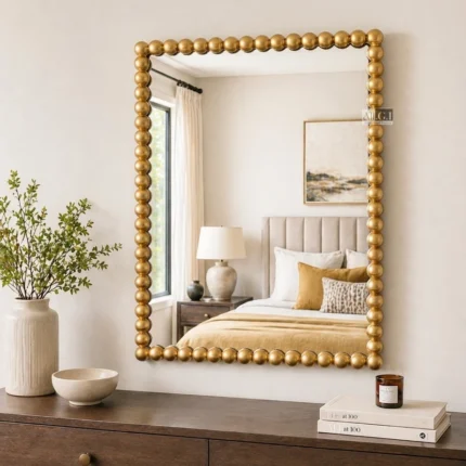 Ali.G.I- Gold Bobble Frame Mirror 18x24" Rectangular (AGI-542)