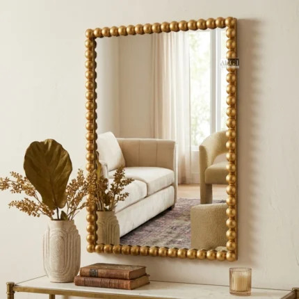 Ali.G.I-Gold Bobble Rectangular Mirror 20x30" (AGI-541)